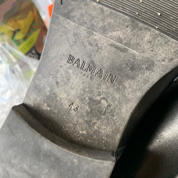 Balmain dress Leather Shoes size 43